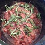 Tomatoes, rosemary and garlic make this crock pot shank recipe smell wonderful