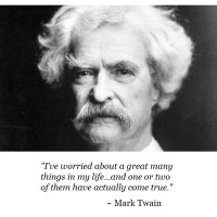 Mark Twain worry quote
